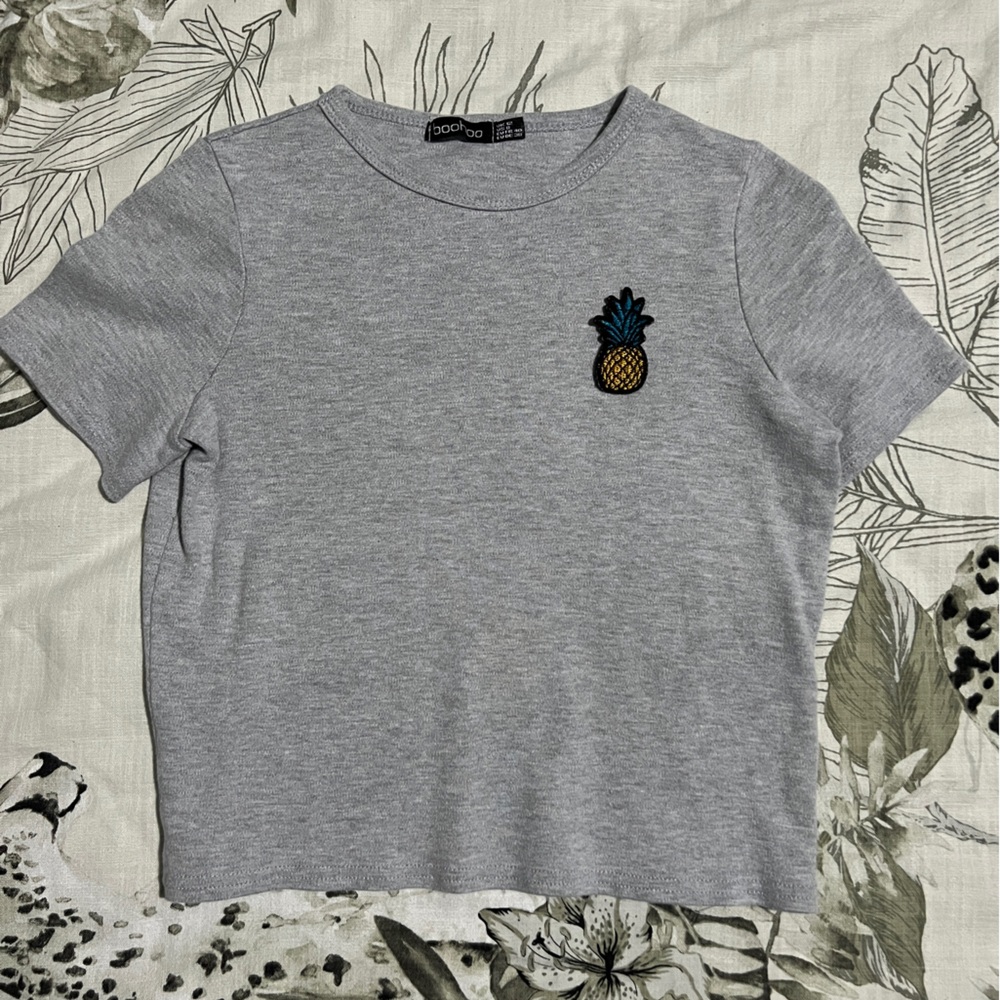 Pineapple Crop Top Tee